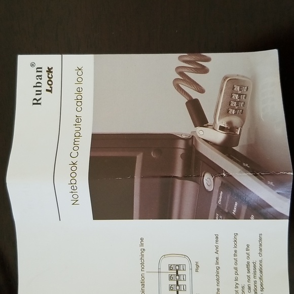 Notebook Computer Cable Lock - Picture 2 of 3